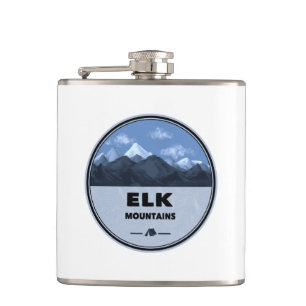 Elk Mountains Colorado Camping Flachmann