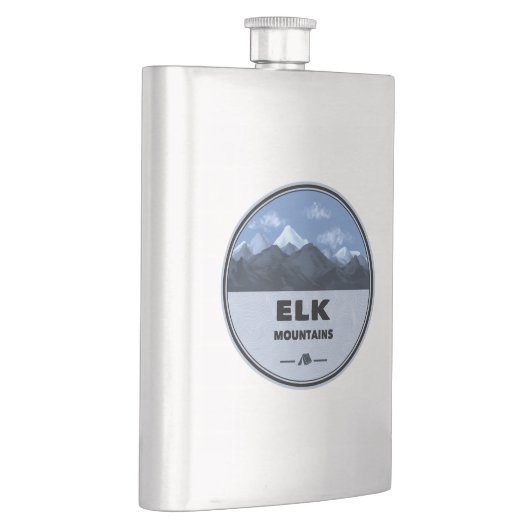 Elk Mountains Colorado Camping Flachmann (Rechts)