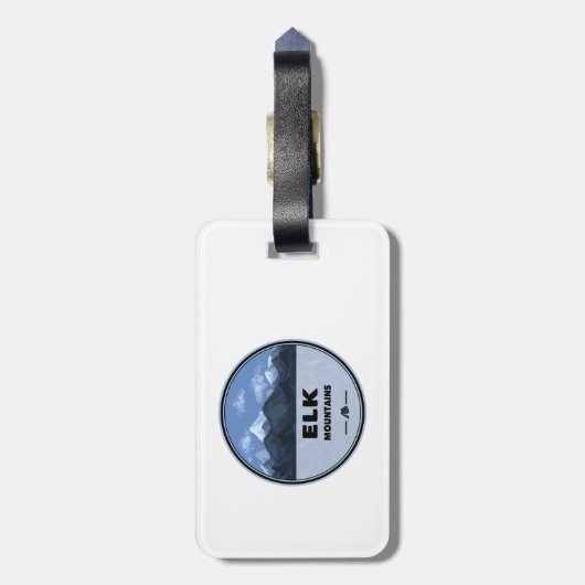 Elk Mountains Colorado Camping Gepäckanhänger (Rückseite vertikal)