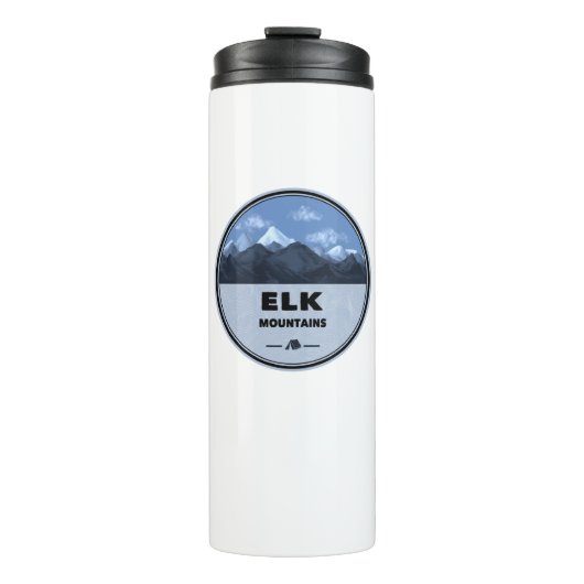 Elk Mountains Colorado Camping Thermosbecher (Vorderseite)