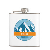 Elk Mountains Colorado Flachmann (Vorderseite)