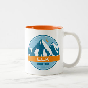 Elk Mountains Colorado Zweifarbige Tasse