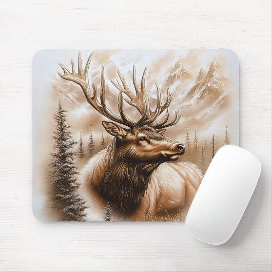 Elk Mouse Pad Mousepad (Mit Mouse)