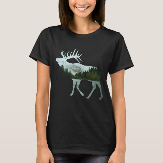 ELK NATURE SCENERY T-Shirt (Vorderseite)