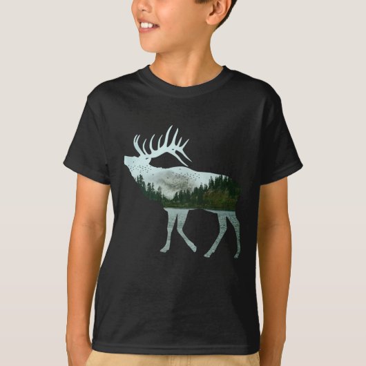 ELK NATURE SCENERY T-Shirt (Vorderseite)