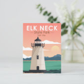 Elk Neck Staat Park Maryland Vintag Postkarte (Stehend Vorderseite)