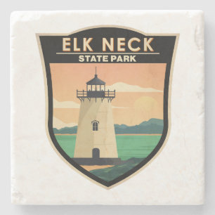 Elk Neck State Park Maryland Vintage auf Deutsch Steinuntersetzer