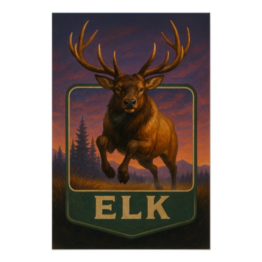 Elk Poster (Vorderseite)
