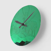 Elk Room im Hotel de Glace, Quebec, Kanada Runde Wanduhr (Winkel)