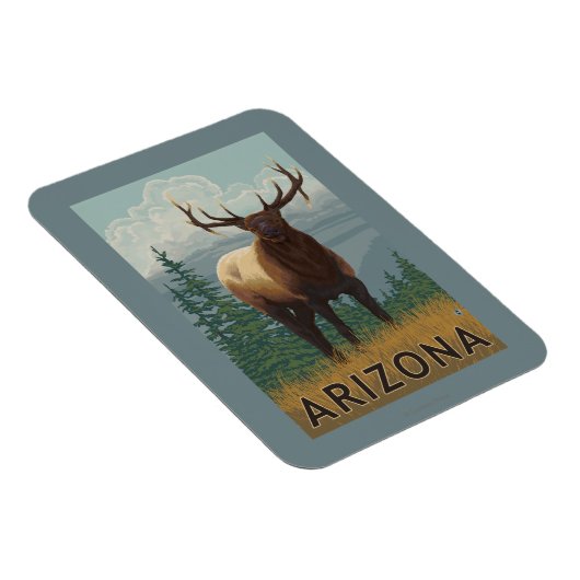 Elk SceneArizona Magnet (Rechte Seite)