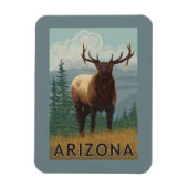 Elk SceneArizona Magnet (Vertikal)