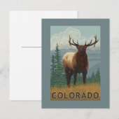 Elk SceneColorado Postkarte (Vorne/Hinten)
