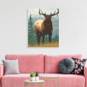 Elk SceneWyoming Leinwanddruck (Insitu (Wohnzimmer))