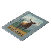 Elk SceneWyoming Notizblock (Linke Seite)