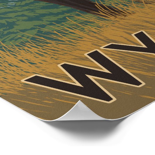 Elk SceneWyoming Poster (Ecke)