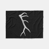 Elk Shed Rack Horn Jagen Fleecedecke (Vorderseite (Horizontal))