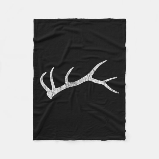 Elk Shed Rack Horn Jagen Fleecedecke (Vorderseite)