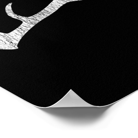 Elk Shed Rack Horn Jagen Poster (Ecke)