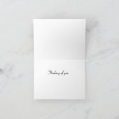 Elk Silhouette bei Sunset Denken Sie an Sie Dankeskarte (Innenseite)