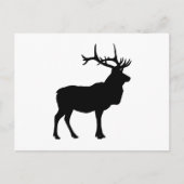 Elk Silhouette Postkarte (Vorderseite)