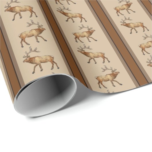 Elk Stripe  Geschenkpapier (Rolleneckpunkt)