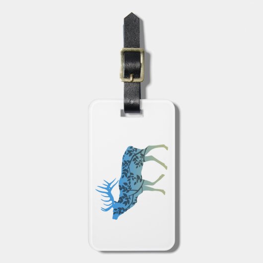 Elk Tree Gepäckanhänger (Vorderseite vertikal)