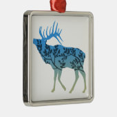Elk Tree Ornament Aus Metall (Rechts)