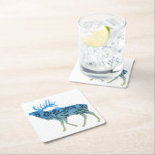 Elk Tree Rechteckiger Pappuntersetzer (Vor Ort)