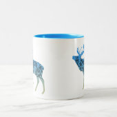 Elk Tree Zweifarbige Tasse (Mittel)