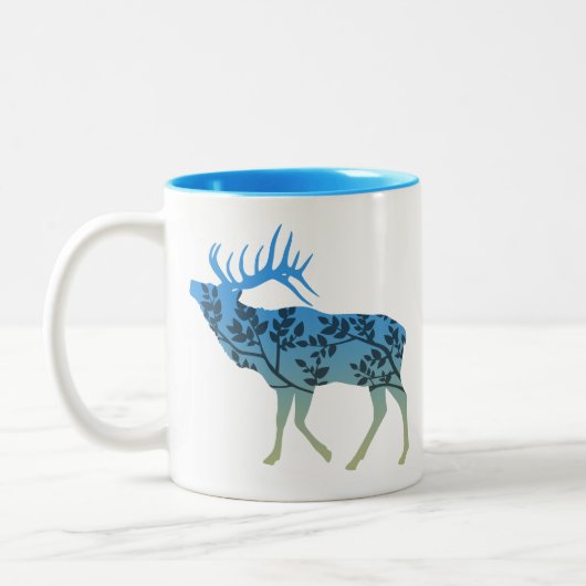 Elk Tree Zweifarbige Tasse (Links)