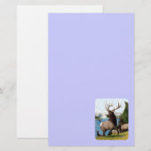 Elk Wapiti Briefpapier (Vorne/Hinten)