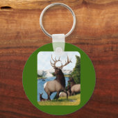 Elk Wapiti Schlüsselanhänger (Vorderseite)