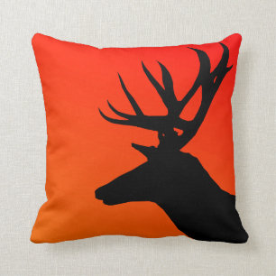 Elk Wild Animal Silhouette Design Kissen