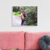 Elk Wrapped Canvas Leinwanddruck (Insitu (Wohnzimmer))