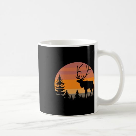 Elkaholic Deer Elk Hunter - Hu Kaffeetasse (Rechts)
