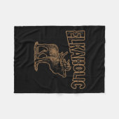 Elkaholic Deer Junting Elch Hunter Gift Camping Fleecedecke (Vorderseite (Horizontal))