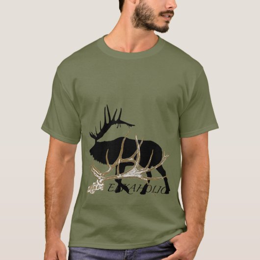 Elkaholic Seitenansicht T-Shirt (Vorderseite)