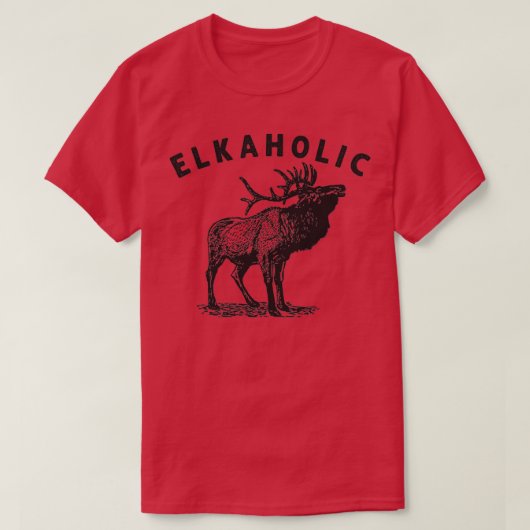 Elkaholisch T-Shirt (Design vorne)
