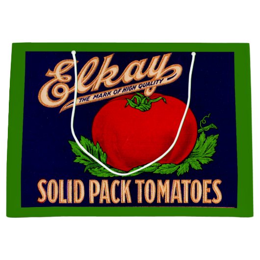 Elkay Solid Pack Tomaten aus den 1930er Jahren kön Große Geschenktüte (Vorderseite)