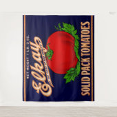 Elkay Solid Pack Tomaten aus den 1930er Jahren kön Wandteppich (Vorderseite)