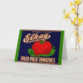 Elkay Solid Pack Tomaten aus den 30er Jahren könne Karte (Gelbe Blume)