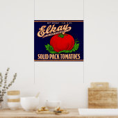 Elkay Solid Pack Tomaten aus den 30er Jahren könne Poster (Küche)