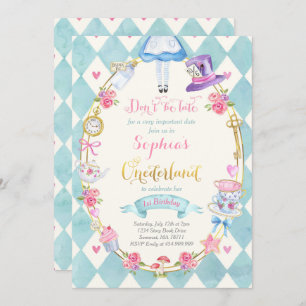 Elke in ONEderland Geburtstagsaufenthalt Tea Party Einladung