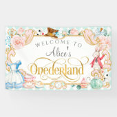 Elke's Onederland Mädchen zum ersten Geburtstag Banner (Horizontal)
