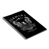 Elkhart Indiana Vintag Eagle Notizblock (Rechte Seite)