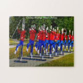 Elkhart Marching Band Indiana. Weihnachtsgrüße Puzzle (Horizontal)