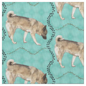 Elkhound Art Stoff (Nahaufnahme)