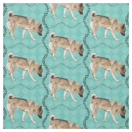 Elkhound Art Stoff (Muster)