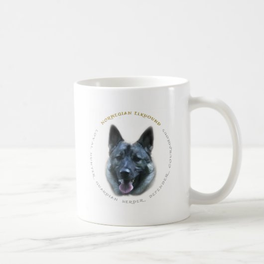 Elkhound Liebe Kaffeetasse (Rechts)