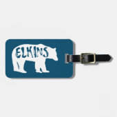 Elkins West Virginia Bear Gepäckanhänger (Vorderseite horizontal)